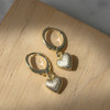 Glee Gold Plated Costal Love Heart Hoops