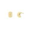 
House of Jewellery Chunky Dome Half Hoops Gold Vermeil
