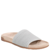 Vionic Ellie Evie Knit Slides Vapor Grey Silver
