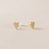 Lover's Tempo Flutter Tiny Heart Studs Gold
