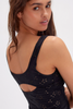 Free People Full Bloom Eyelet Cami Black