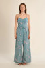 Molly Bracken Denim Jumpsuit Floral Light Denim