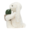 JellyCat Cream Bunny With Plant