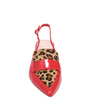 Django & Juliette Aiday Heels Red Patent Pony Leopard