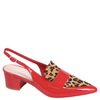 Django & Juliette Aiday Heels Red Patent Pony Leopard
