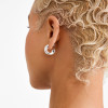 Pilgrim Jennings Small Chunky Hoops Silver Plated