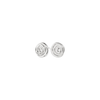 Pilgrim Air Spiral Studs Silver Plated