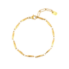 Pura Vida Faceted Bar Chain Bracelet Gold