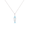 Pura Vida Koi Pendant Necklace Blue/Silver