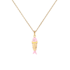 Pura Vida Koi Pendant Necklace Pink/Gold