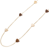 Caracol Two Tone Heart Stainless Steel Necklace Gold