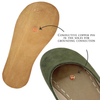 Monstera Ballet Flats Green Suede