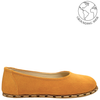 Monstera Ballet Flats Yellow Suede