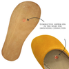 Monstera Ballet Flats Yellow Suede