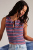 Free People Jamie Henley Stripe Navy Combo