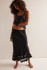Free People Long Lost Lover 1/2 Slip Black