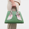 Fable Structured Tote Bag Green Garden Floral