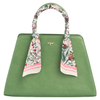 Fable Structured Tote Bag Green Garden Floral