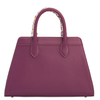 Fable Structured Tote Bag Plum Floral Engravings