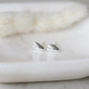 Glee Silver Plated Blue Tide Oyster Studs
