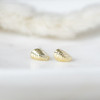 Glee Gold Plated Blue Tide Oyster Studs
