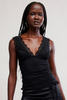 Free People Loved You First Lace Tank Black