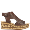 Rieker Rose Wedges Brown