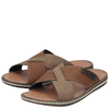 Rieker Men's Criss-Cross Sandals Tan