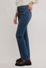 Free People Edie High Rise Tapered Jeans Blue Echo