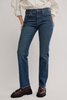Free People Edie High Rise Tapered Jeans Blue Echo
