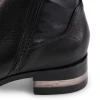Django & Juliette Foxx Tall Boots Black Leather Stretch