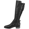 Django & Juliette Foxx Tall Boots Black Leather Stretch