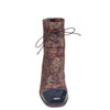 Django & Juliette Valina Patent Toe Boots Chocolate Regal