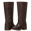 Frye & Co Miranda 14 Wide Calf Dark Brown/Bandit