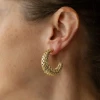 Wild Abandon Gold Plated Dream Weaver Hoops