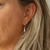 Glee Gold Plated Drape Teardrop Hoops
