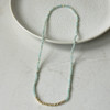 Glee Gold Plated Circuit Necklace/Bracelet Amazonite
