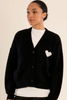 Molly Bracken Heart Cardigan Black