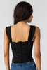 Free People Pretty Little Secrets Corset Top Black