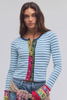Free People We The Free Noa Cardi Blue Pop Combo