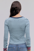 Free People We The Free Noa Cardi Blue Pop Combo