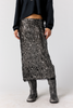 Free People Party Trick Sequin Midi Slip Skirt Gunmetal