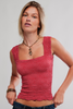Free People Love Letter Cami Salsa