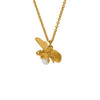 Alex Monroe Flying Bee With Pearl Necklace Gold Plated