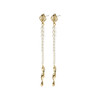 Pilgrim Simplicity Pearl Dangle Earrings Gold Plated