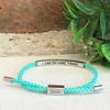 GHG Our Girls Bracelet I Can Do Hard Things Turquoise
