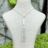 Andrea Waines Go Confidently Long Scripted Bar Necklace