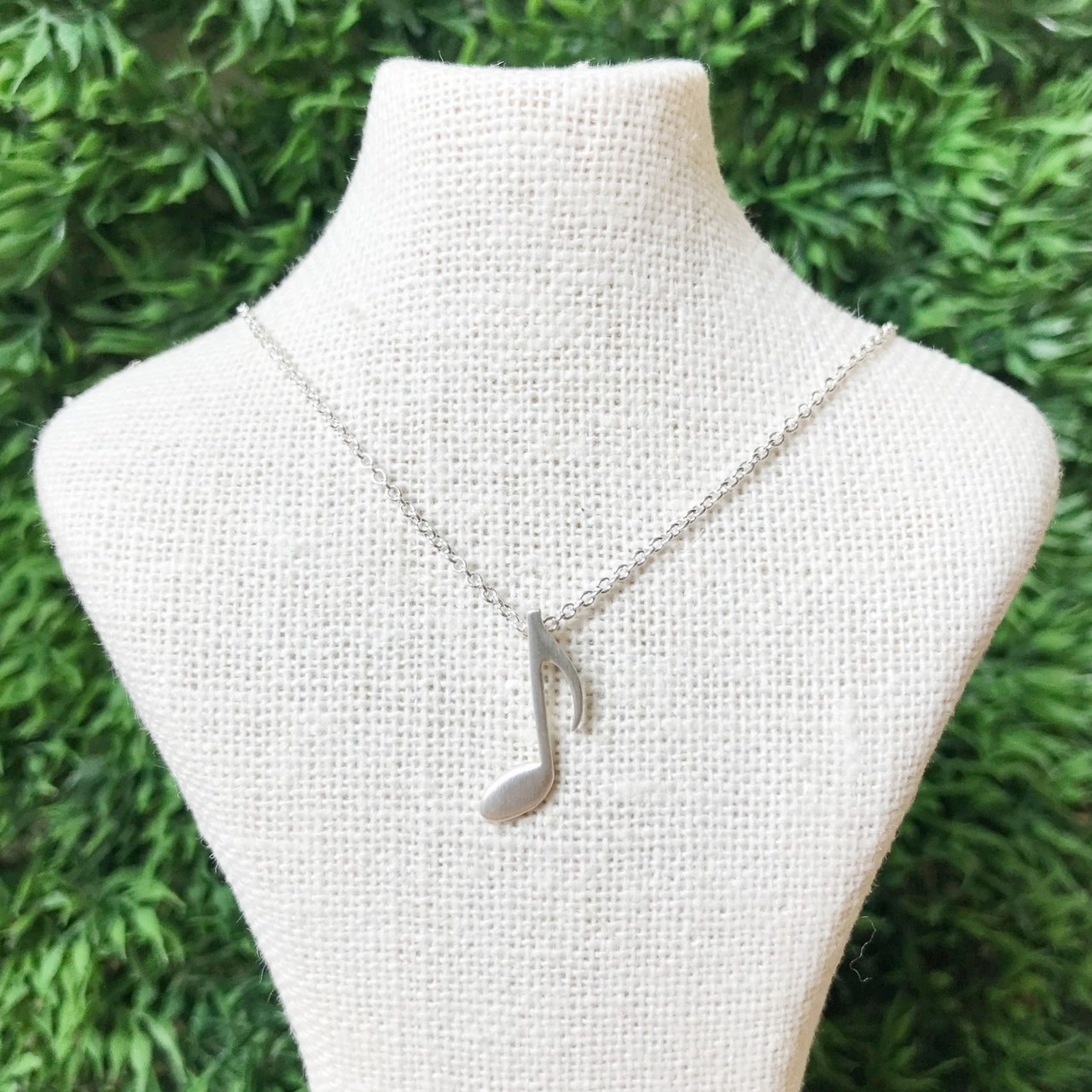 Elegant Pure Sterling Silver Polishing Music Note Pendant Necklace |  Fashion Necklaces | Accessories- ByGoods.Com