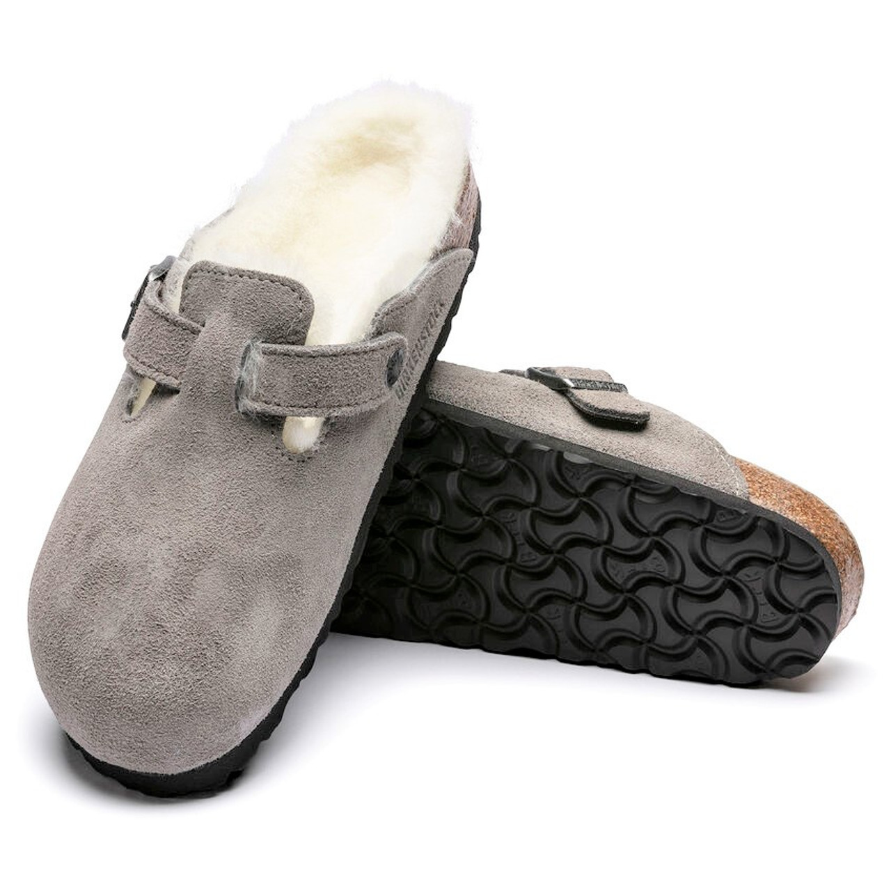 Birkenstock Boston Shearling Stone Coin Narrow - Starlet