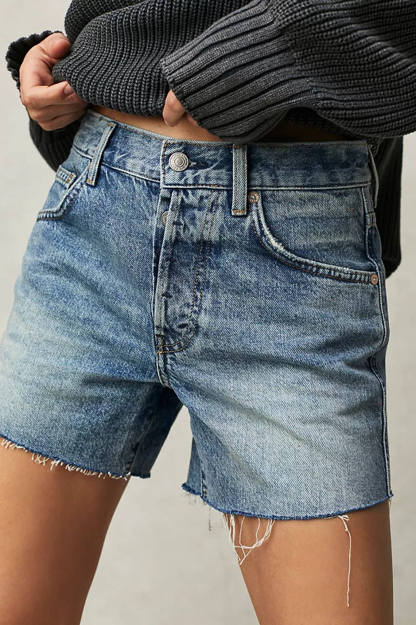 Free People Ivy Mid Rise Shorts San Andreas